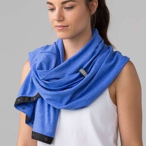 lululemon athletica Heathered Blue Vinyasa Scarf NWT